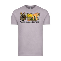 Vintage Zinc Peace Love Wild cat Vintage Tee - LillyAllenDesigns