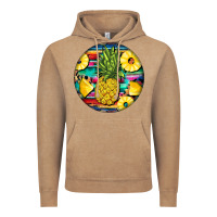 Vintage Coffee pineapple leopard Vintage Hoodie - BarkalooDesign