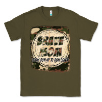 Army Green Brave mom from son up to son down Mother's Day Classic Tee - FaDigitalArtStudio