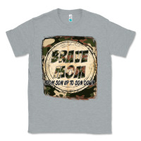 Heather Grey Brave mom from son up to son down Mother's Day Classic Tee - FaDigitalArtStudio