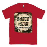 Red Brave mom from son up to son down Mother's Day Classic Tee - FaDigitalArtStudio