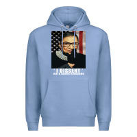 Colony Blue Notorious R.B.G. Funny Progressive, Liberal Ruth Bader Ginsburg Premium Hoodie - artisFamous