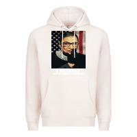 Pale Pink Notorious R.B.G. Funny Progressive, Liberal Ruth Bader Ginsburg Premium Hoodie - artisFamous