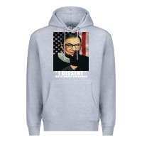 Heather Grey Notorious R.B.G. Funny Progressive, Liberal Ruth Bader Ginsburg Premium Hoodie - artisFamous