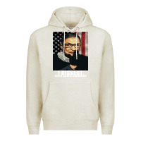 Oatmeal Heather Notorious R.B.G. Funny Progressive, Liberal Ruth Bader Ginsburg Premium Hoodie - artisFamous
