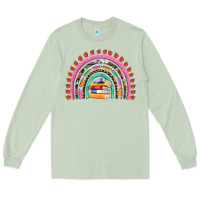 Matcha teacher pen apple books rainbow Long Sleeve Tee - Artiststas