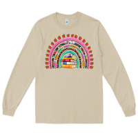 Mushroom teacher pen apple books rainbow Long Sleeve Tee - Artiststas