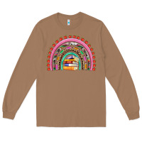 Toasted Coconut teacher pen apple books rainbow Long Sleeve Tee - Artiststas