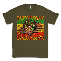 Army Green juneteenth black women  tumbler Classic Tee - BarkalooDesign