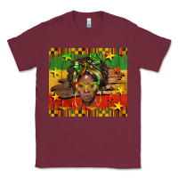 Burgundy juneteenth black women  tumbler Classic Tee - BarkalooDesign