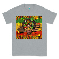 Heather Grey juneteenth black women  tumbler Classic Tee - BarkalooDesign