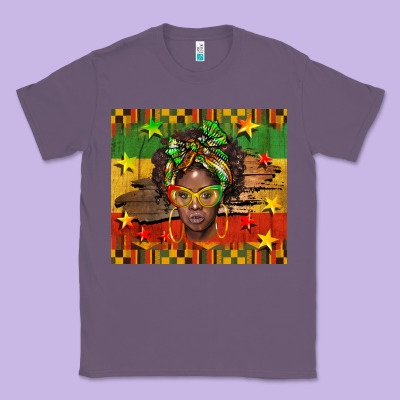 Juneteenth Black Women  Tumbler Classic Tee Designed By Barkaloodesign