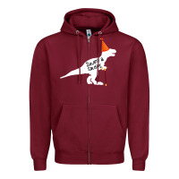 Burgundy Seven a Saurus Zipper Hoodie - Bettercallsaul