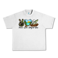 Lunar Rock Camouflage Peace Love Striped Bass Urban Heavy Tee - LillyAllenDesigns