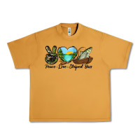 Peanut Butter Camouflage Peace Love Striped Bass Urban Heavy Tee - LillyAllenDesigns
