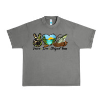 Tornado Camouflage Peace Love Striped Bass Urban Heavy Tee - LillyAllenDesigns