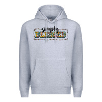 Heather Grey simply blessed Premium Hoodie - BarkalooDesign