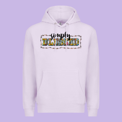 Simply Blessed Premium Hoodie Designed By Barkaloodesign