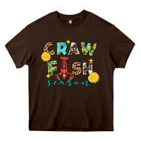 Chocolate Brown crawfish season 2 Heavy Core Tee - FaDigitalArtStudio