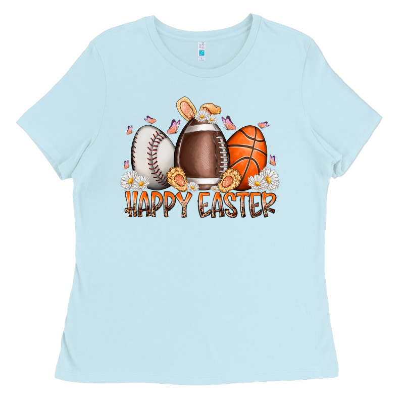 Happy Easter Day Eggs Ladies Tee by RacoonDesign | Teevron