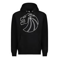 Black outline seven lions Premium Hoodie - artisFamous
