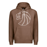 Chestnut outline seven lions Premium Hoodie - artisFamous