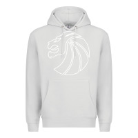 Dove Grey outline seven lions Premium Hoodie - artisFamous