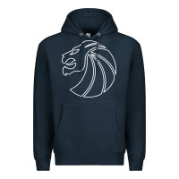 Navy outline seven lions Premium Hoodie - artisFamous