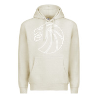 Oatmeal Heather outline seven lions Premium Hoodie - artisFamous
