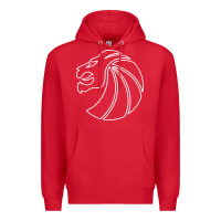 Red outline seven lions Premium Hoodie - artisFamous