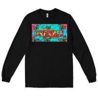 Black dreamer with butterfly and tie dye  licance  plate Long Sleeve Tee - Artiststas