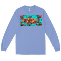 Colony Blue dreamer with butterfly and tie dye  licance  plate Long Sleeve Tee - Artiststas