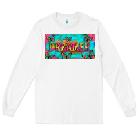White dreamer with butterfly and tie dye  licance  plate Long Sleeve Tee - Artiststas