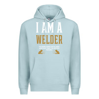 Blue Mist I Am A WELDER - WELDER Job Gift Funny Premium Hoodie - artisFamous