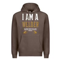 Coffee I Am A WELDER - WELDER Job Gift Funny Premium Hoodie - artisFamous