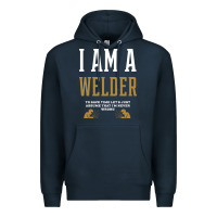 Navy I Am A WELDER - WELDER Job Gift Funny Premium Hoodie - artisFamous