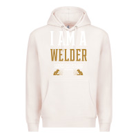 Pale Pink I Am A WELDER - WELDER Job Gift Funny Premium Hoodie - artisFamous