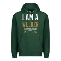 Sports Green I Am A WELDER - WELDER Job Gift Funny Premium Hoodie - artisFamous