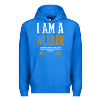 True Royal I Am A WELDER - WELDER Job Gift Funny Premium Hoodie - artisFamous
