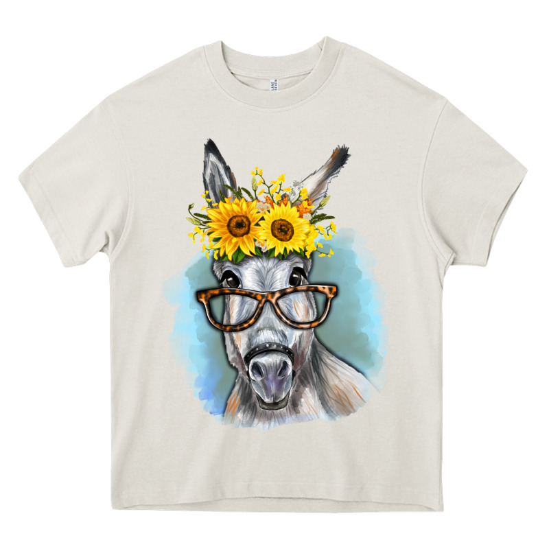 Sunflower Glasses Donkey Heavy Core Tee by RanaPortraitStore | Teevron