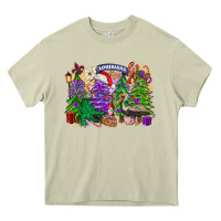 Mossy christmas louisiana mardi gras trees Heavy Core Tee - FaDigitalArtStudio