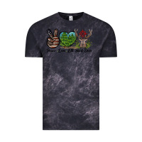 Cloud Black Peace Love Elk Buck Deer Vintage Tee - LillyAllenDesigns