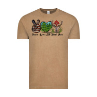 Vintage Coffee Peace Love Elk Buck Deer Vintage Tee - LillyAllenDesigns