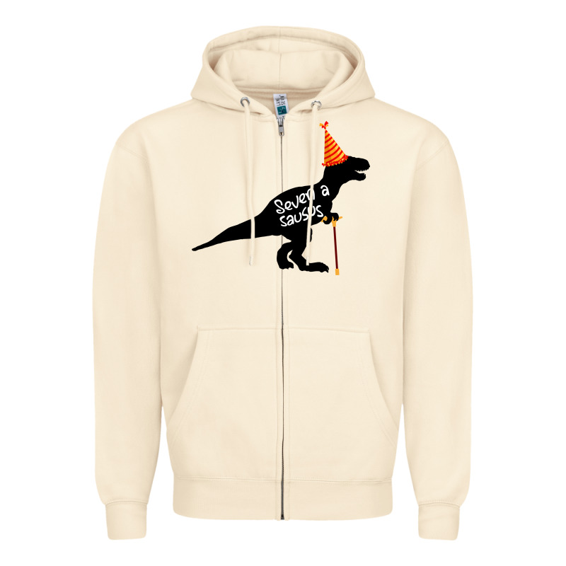 Seven A Saurus Zipper Hoodie by Bettercallsaul | Teevron