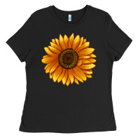 Black Soraya Sunflower Ladies Tee - LillyAllenDesigns