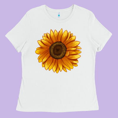 Soraya Sunflower Ladies Tee Designed By Lillyallendesigns