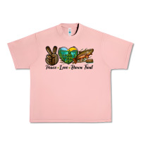 Salmon Peace Love Brown Trout Urban Heavy Tee - LillyAllenDesigns