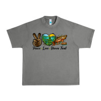 Tornado Peace Love Brown Trout Urban Heavy Tee - LillyAllenDesigns