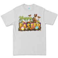 Dove Grey Happy Easter Premium Tee - LillyAllenDesigns