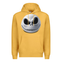 Mustard happy halloween pumpkin Trick or treat Premium Hoodie - artisFamous